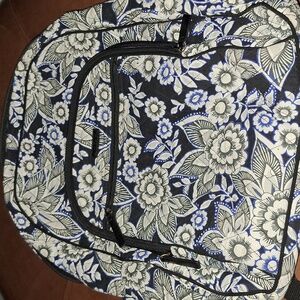 Vera Bradley Floral Black and Blue Women's Backpack